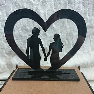 Topo De Bolo  - Tamanho 20cm (maior lado da peça) - Cor à Escolher