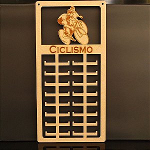 Novo Porta Medalhas Ciclismo Masculino Personalizado Tamanho 29cmx60cm Aprox.80 Medalhas