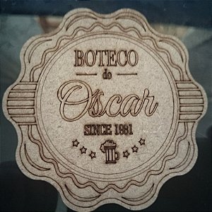50 Porta Copos BOTECO Cerveja Personalizado (Nome e Ano)