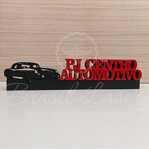 Decoração 3D Profissão para Oficina ou Loja de Carros com Nome Personalizado