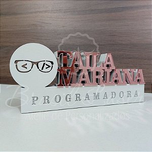 Decoração com Nome Personalizado e Profissão / Cabeleleiro / Cabelelei -  Brasillaser Ateliê de Personalizados