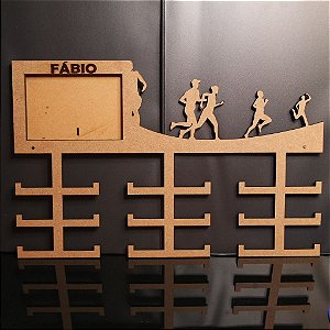 Porta Medalhas vários esportes Personalizado Com Foto Tamanho 45cmx25cm Aprox.36 Medalhas