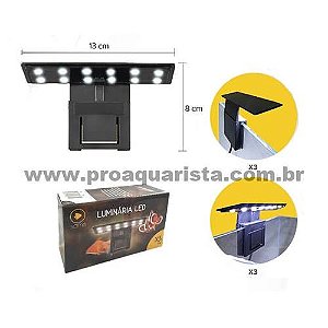 Soma Luminária LED X3 220V (luz branca/azul)