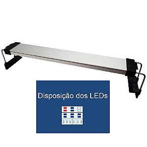 Zanclus Eco Power Led FT-80 Branco/Azul/BVA (3 barras)