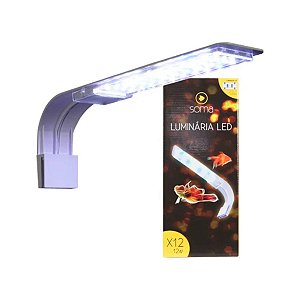 Soma Luminária X12 Branca 12W (Luz Branca e Azul) Bivolt