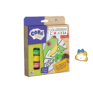 Colorindo com areia - meu jardim