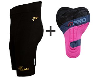 Bermuda Ciclista Feminina Com Forro Gel Short Pazani Sport