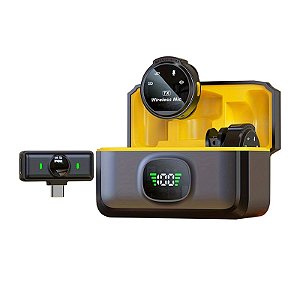 Microfone de lapela sem fio A75T J6 Plug & Play