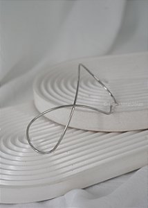 Pulseira Line Prateada - Banho Flash