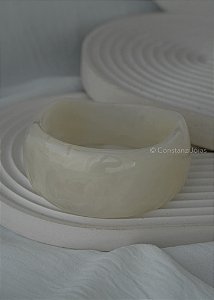 Bracelete Resina Off White