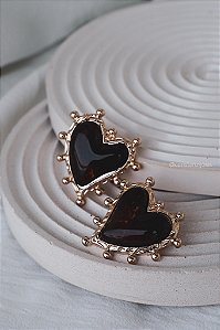 Brinco Coração Tartaruga - Banho Flash