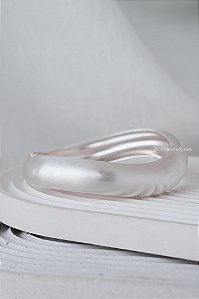 Bracelete Soft Prateado Fosco - Banho Flash