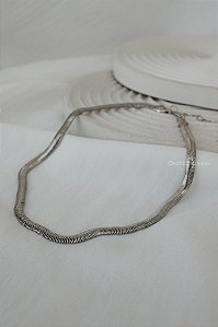 Colar Mariana Prateado - Banho Flash