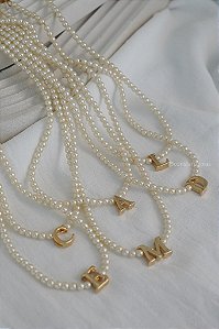 Colar Billie Inicial Letra - Banho Flash