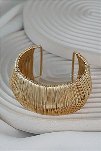 Bracelete Trama Dourado - Banho Flash