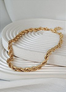 Colar Estela Bold Dourado - Banho Flash