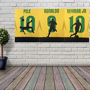 Tela Canvas Temática Futebol - Sem Moldura - 29,5 x 39,5cm