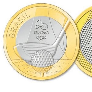 Moeda Golfe moeda olimpíadas rio 2016 FC