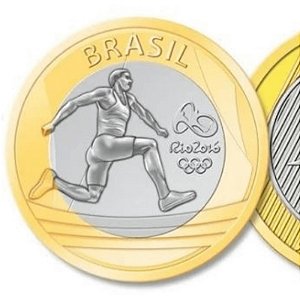 Moeda atletismo moeda olimpíadas rio 2016 FC