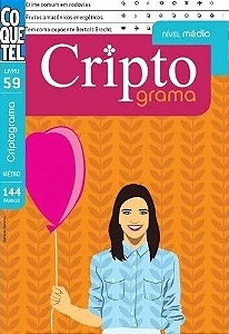 Coquetel - Cripto Grama nível médio livro 59 - 144 páginas