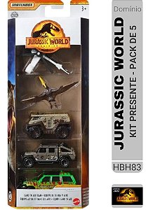 Matchbox - Pack de 5 - Jurassic World Dominion - HBH83