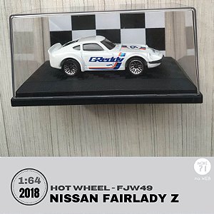 Hot Wheels - Nissan Fairlady Z - FJW49 escala 1:64 com caixa acrílica