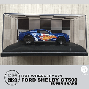 Hot Wheels - Ford Shelby GT500 Super Snake - FYC74 escala 1:64 com caixa acrílica