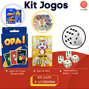 Kit - 02 Jogos de Cartas Baralho Tradicional Vai-Vai - Mini71 na Web