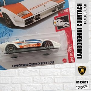 Hot Wheels - Lamborghini Countach Police Car - GTC86