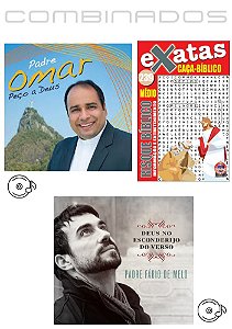 CD Padre Omar peço a Deus  + CD Deus no Esconderijo no verso + Caça Bíblico