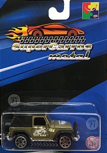 Miniatura: Jeep Verde - 1/64 - SuperCarros Metal