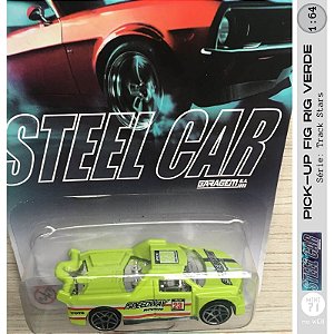 Miniatura 1:64 - Pick-up Fig Rig Verde - Steel Car Garagem SA