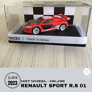 Hot Wheels 1:64 - Renault Sport R.S 01 - HKJ38 na caixa acrílica personalizada