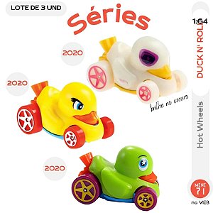 Lote de 3 Séries Hot Wheels Duck N'Roll