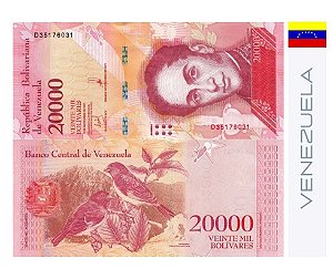 Venezuela 20.000 Mil Bolívares - Dez.2017 - FE