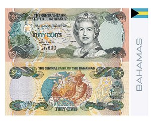 Bahamas 50 Cents Elizabeth II - FE