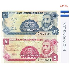 Séries de 2 - Cédulas Nicaragua 1991 - FE