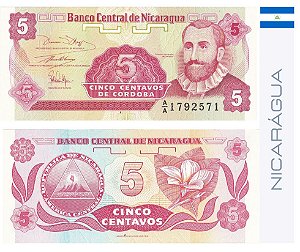 Nicaragua 5 Centavos Cordoba 1991 - FE