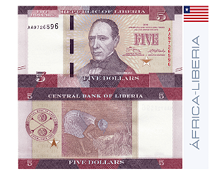 Liberia 5 Dollars, 2016 - FE