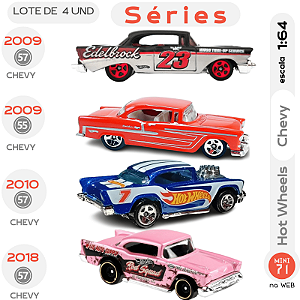 Lote de 4 - Séries - Hot Wheels GM Chevy - 1:64