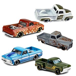 Lote de 5 und  Séries - Hot Wheels - Pickup Chevy Ano 52-69 e 67