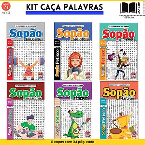 Kit com 6 unid. Caça Palavras - Sopão