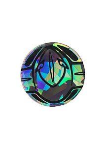 Moeda Pokémon Deoxys Estilhaçado Foil 34mm - Loose