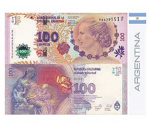 Argentina 100 Pesos (Evita Peron) - FE