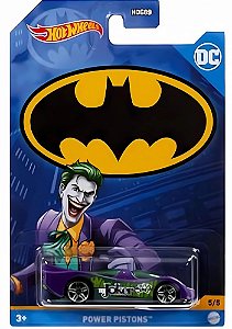 Miniatura Hot Wheels - Power Pistons (Batman-DC) - HDK73 (Roxo) | Escala 1:64