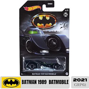 Miniatura Hot Wheels - Batman 1989 Batmobile (Preto) | Escala 1:64