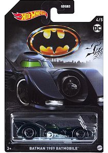 Miniatura Hot Wheels - Batman 1989 Batmobile (Preto) | Escala 1:64