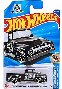 Hot Wheels Custom '56 Ford Truck - JBB43 (Preta) | Escala 1/64