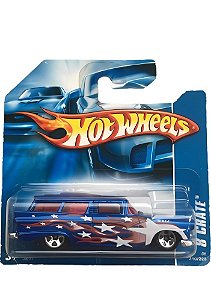 Hot Wheels 8 Crate (Azul - Grafismo Bandeira Americana) J8037 | Escala 1:64