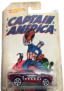 Hot Wheels '70 Ford Mustang Mach1 - Capitão América - 1/64